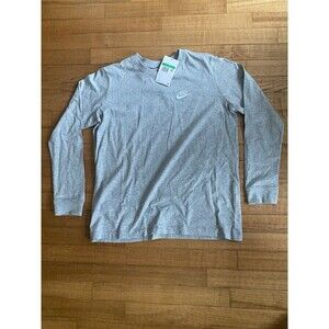 NWT! Nike Kids XL Long Sleeve Classic Logo Top Athleisure Active Athletic Gray